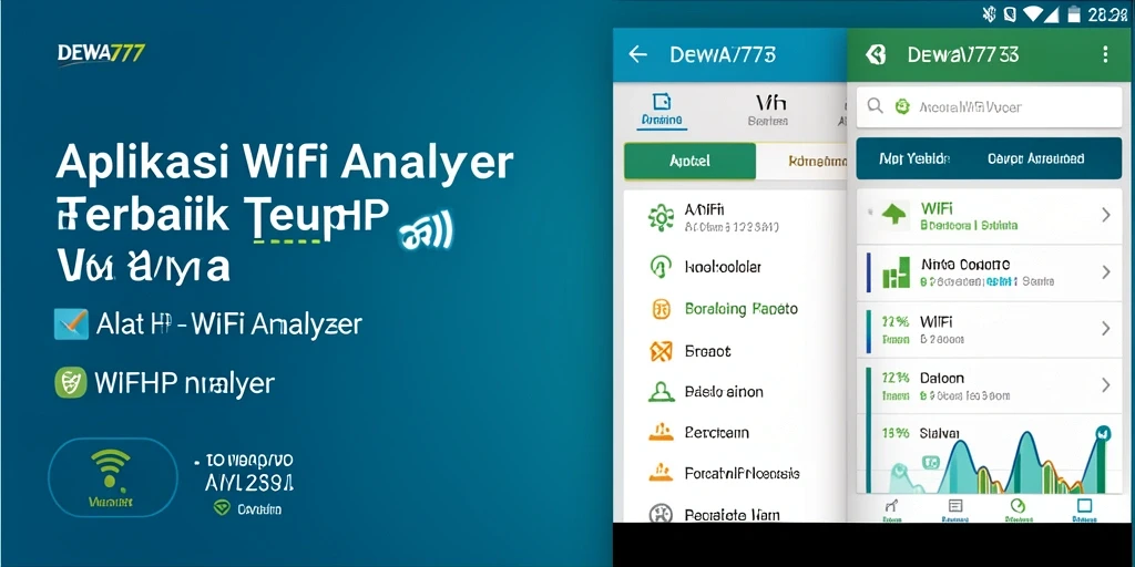Antarmuka DEWA777 menampilkan informasi jaringan WiFi secara jelas.