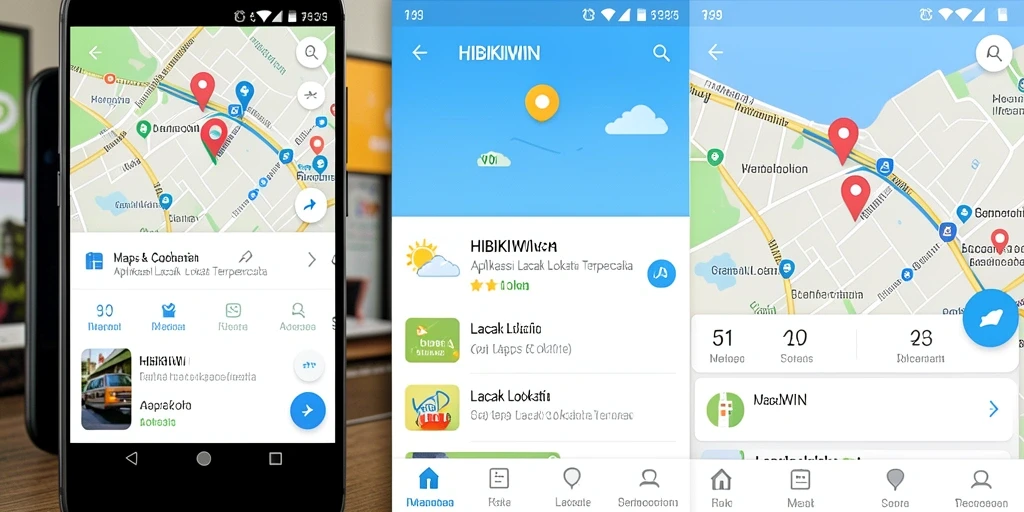 Tampilan antarmuka HIBIKIWIN yang sederhana dan informatif.