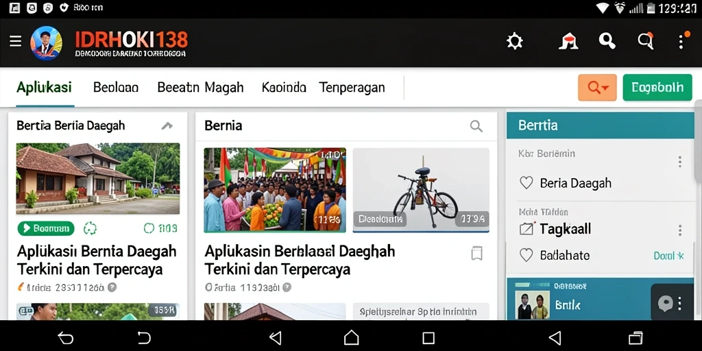Tampilan antarmuka aplikasi IDRHOKI138 yang menarik dan informatif.