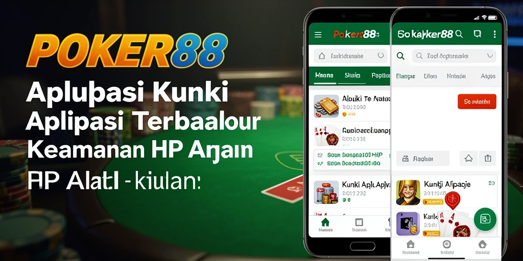 Antarmuka POKER88 menunjukkan fitur keamanan aplikasi yang canggih.