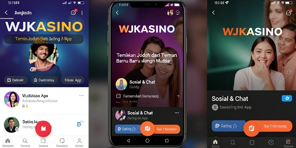 Tampilan antarmuka WJKASINO yang ramah pengguna untuk kencan dan chatting.