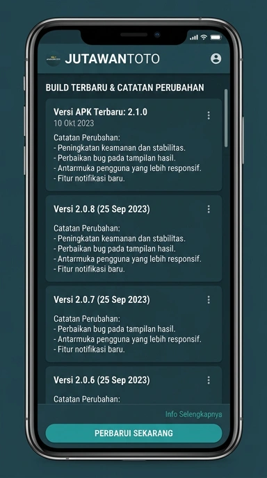 Riwayat Versi Jutawantoto untuk Pengguna Android